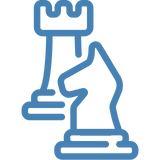 Knight and Rook chess pieces for strategic performance tuning planning phase.