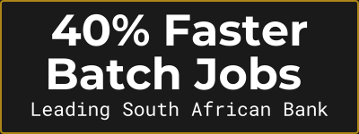 40% Faster batch jobs. Leading South African Bank.